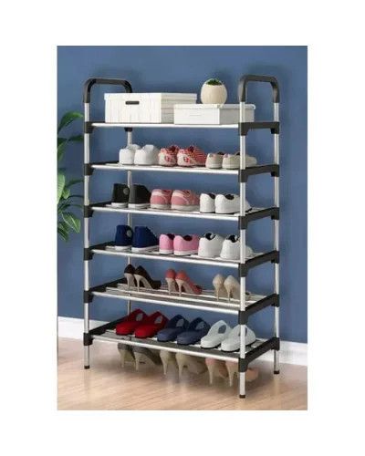 Полка для обуви KAR197 New Shoe Rack • Напольный стеллаж для обуви KAR197 New Shoe Rack на 6 ярусов 56 × 28 × 113 см для прихожей | Зображення 2