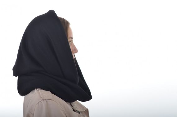 Шарф снуд 4Profi черный ангора 21170 | Зображення 1