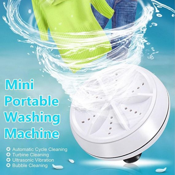 Мини стиральная машина TURBINE WASH портативная ультразвуковая | Зображення 4