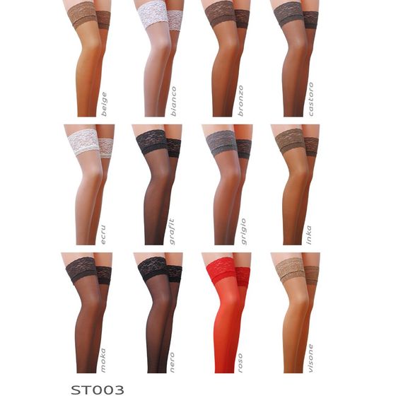 Панчохи Passion ST003 5 beige, класичні, на ажурній силіконовій резинці | Зображення 5