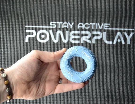 Еспандер кистьовий силіконовий PowerPlay PP-4330 Hand Grip Loops Light 13.5-18 кг Блакитний (PP_4330_Blue_(13.5-18kg)) | Зображення 3