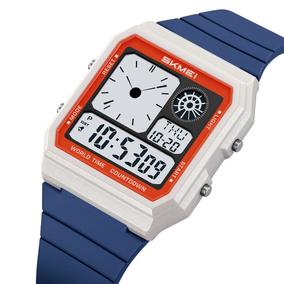 Годинник наручний Skmei 2347WTBU Blue-White | Зображення 2