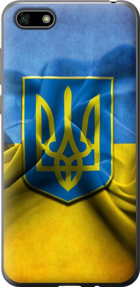 Чехол на Huawei Honor 7A Флаг и герб Украины 1 "375u-1805-17620"