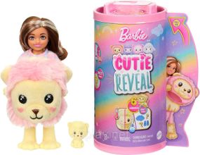 Кукла-сюрприз Barbie Cutie Reveal Chelsea Lion Plush Челси в костюме, Львенок Милашка проявляшка