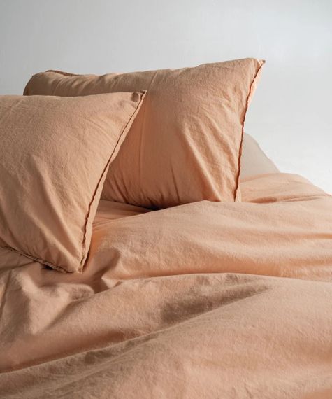Постільна білизна Limasso Stonewashed Ranforce 200 х 220 см Toast | Зображення 5