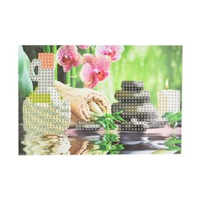 Алмазная мозаика "Гармония и спокойствие" YAB28548 без подрамника, не полная выкладка 10х15 см