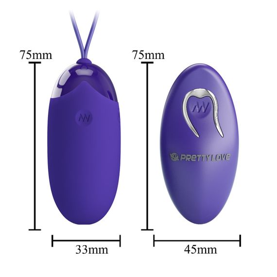 Віброяйце PRETTY LOVE BERGER EGG 12 function vibrations Sex Aura | Зображення 3