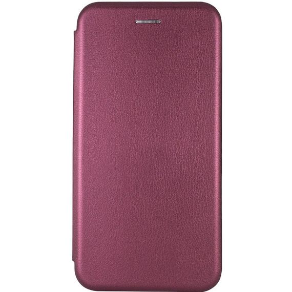 Шкіряний чохол (книжка) Classy для Xiaomi Redmi 9 Слот для візитки, Бордовий