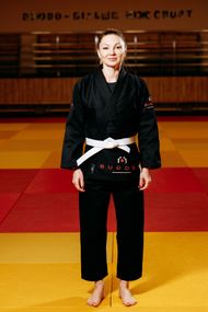 Чорне кімоно для дівчат/жінок, джиу-джитсу, TM BUDOGI, зріст 180 см, щільність 450 гр/м.кв.