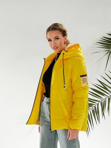 Утеплена куртка, арт.417/1, жовтий | Зображення 4