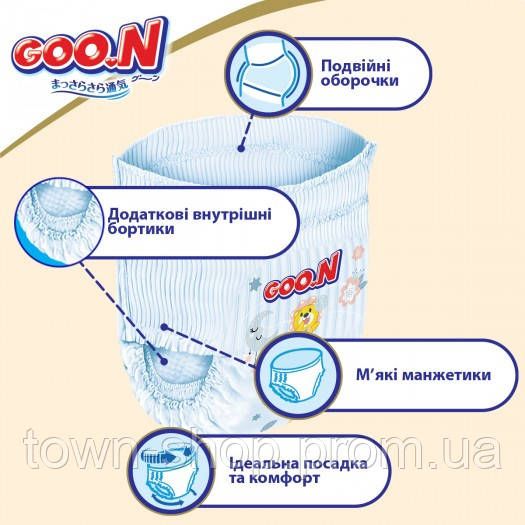 Трусики-подгузники Goo.N Premium Soft для детей (M, 7-12 кг, 50 шт) | Зображення 4
