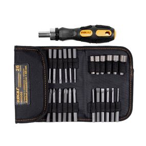 Отвертка Sigma + биты 18 шт + насадки торцевые 6 шт CrV 4002111