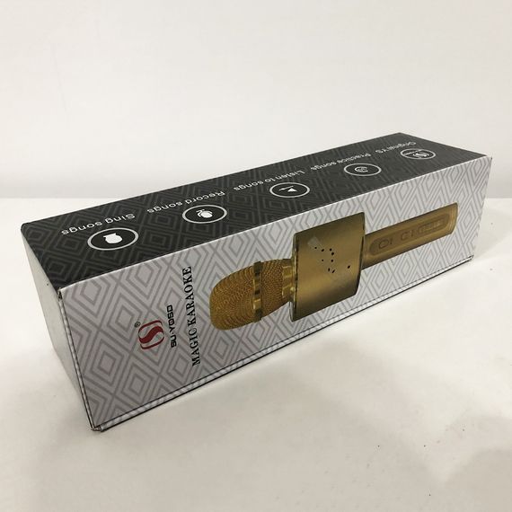 Бездротовий Bluetooth Мікрофон для Караоке Мікрофон DM Karaoke Y 63 + BT. Колір: чорний з сріблом | Зображення 2