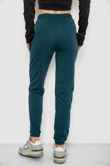 Спортивные штаны женские  -уценка, цвет темно-зеленый, 238R324-U-2 | Зображення 3