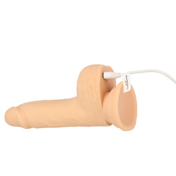 Фалоімітатор-пульсатор Naked Addiction 6.5″ Thrusting Dong With Remote, рухи вперед-назад, пульт ДК | Зображення 5