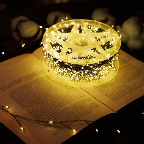 Гірлянда ROSA Мішура 30 метрів 400LED на пульті Тепло Білий (47723-712_518) | Зображення 2