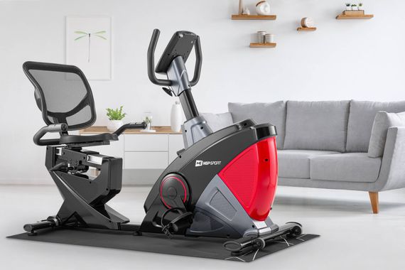 Горизонтальний велотренажер Hop-Sport HS-070L Helix червоний iConsole+ | Зображення 1
