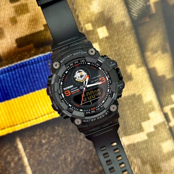 Годинник наручний Patriot 001RDSSO ССО Чорні з червоним + Коробка | Зображення 2