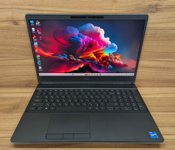 Мобільна робоча станція Б-клас Dell Precision 7560 / 15.6" (1920x1080) IPS / Intel Core i5-11500H (6 (12) ядер по 2.4 - 4.6 GHz) / 16 GB DDR4 / 512 GB SSD / nVidia Quadro T1200, 4 GB GDDR6, 128-bit / WebCam / Windows 11 б/в + Подарунок Миша / USB | Зображення 1
