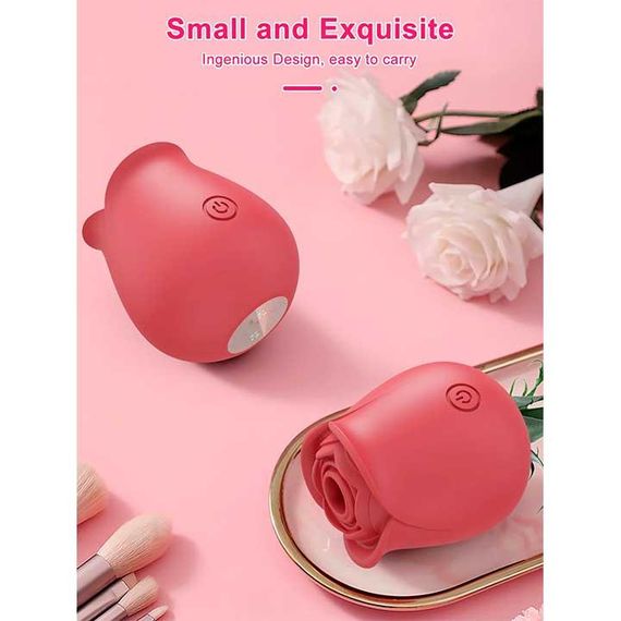 Клиторальный вакуумный вибратор Red Rose. Вуманайзер | Зображення 4