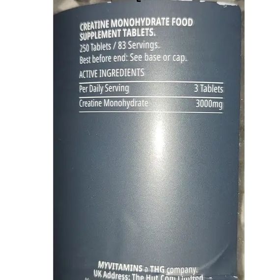 Креатин моногідрат MyProtein Creatine Monohydrate 250 Tabs | Зображення 1