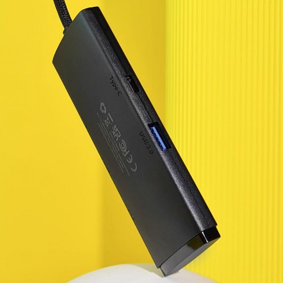 USB-Хаб Baseus Lite Series 4-in-1 (USB-A to USB 3.0*4) (1m) | Зображення 7