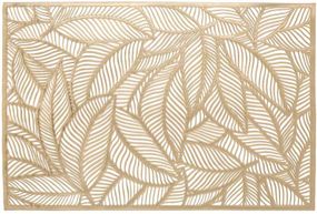 Набір 4 сервірувальних килимка Margrese Золоте листя 30х45см, плейсмат (підтарільники)