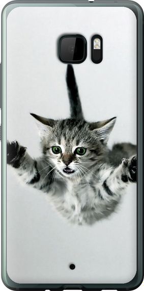 Чехол на HTC U Ultra Летящий котёнок "2322u-833-17620"