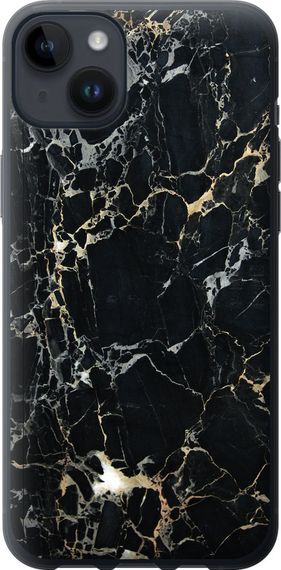Чехол на iPhone 14 Plus Черный мрамор "3846u-2645-17620"
