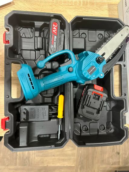 Мини пила  (24В​​​​​​​, 5,0 Ач)  Веткорез компактная и лёгка цепная пила аккумуляторная | Зображення 5