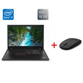Ультрабук Б-клас Lenovo ThinkPad L580 / 15.6" (1366x768) TN / Intel Core i7-8550U (4 (8) ядра по 1.8 - 4.0 GHz) / 16 GB DDR4 / 256 GB SSD / Intel UHD Graphics 620 / WebCam / Windows 10 б/в + Подарунок Бездротова миша / USB