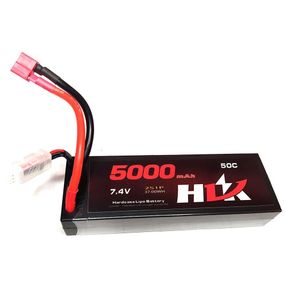 Акумулятор HLK 7.4v 5000 mAh Li-Po 2s 50C Hard Case  коннектор T plug