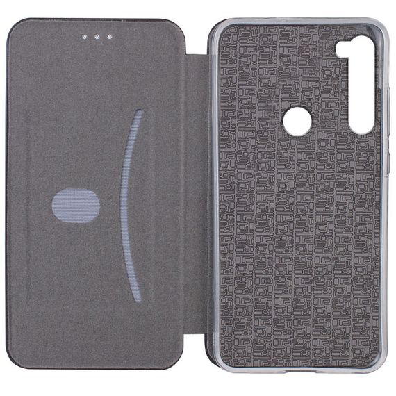 Шкіряний чохол (книжка) Classy для Xiaomi Redmi Note 8 / Note 8 2021 Слот для візитки, Темно-синій | Зображення 1