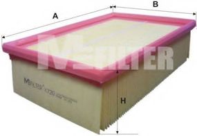Фільтр повітряний Peugeot 307 (вир-во M-filter) MFILTER K720 на PEUGEOT 307 (3A/C)