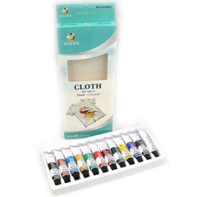 Набор красок для одежды Dozen DSCN0674, 12 шт по 6 мл
