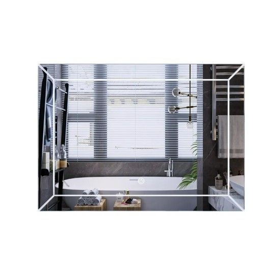 Дзеркало Mixxus Premium CUBIC MR14-80x60-REVERSE (LED Touch, Anti-fog) (MP6648)