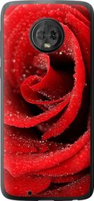 Чехол на Motorola Moto G6 Красная роза "529u-982-17620"