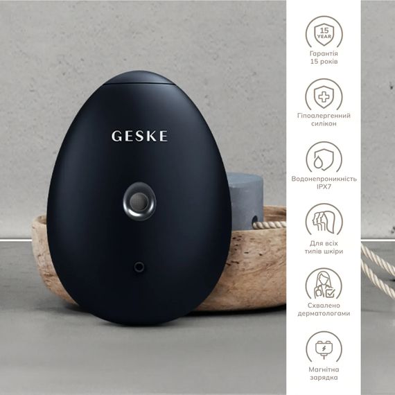 Электронный освежитель для увлажнения лица GESKE Facial Hydration Refresher 4в1 gray, Черный | Зображення 2