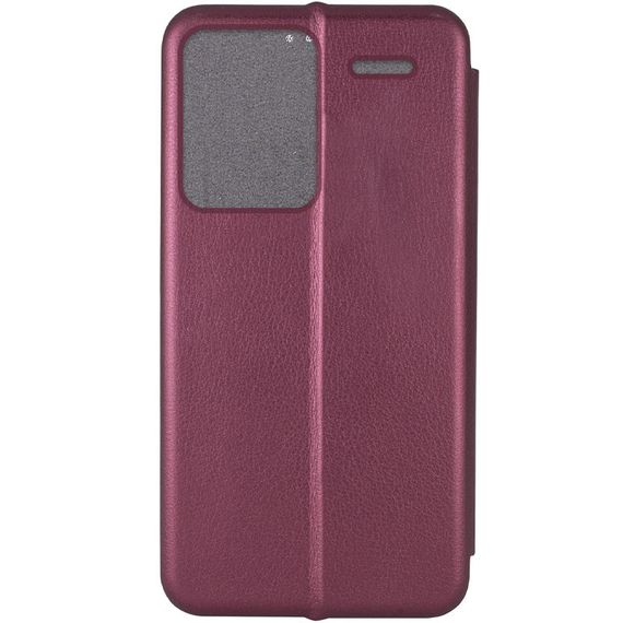 Шкіряний чохол-книжка Classy для Xiaomi Redmi Note 13 Pro+ Бордовий | Зображення 2