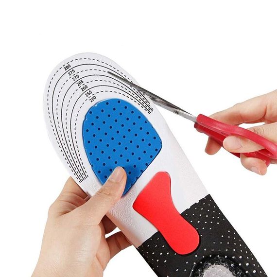 Ортопедические стельки с гелевой пяткой, 250-280 мм (39-44р) / Обрезные стельки с жестким супинатором / | Зображення 3