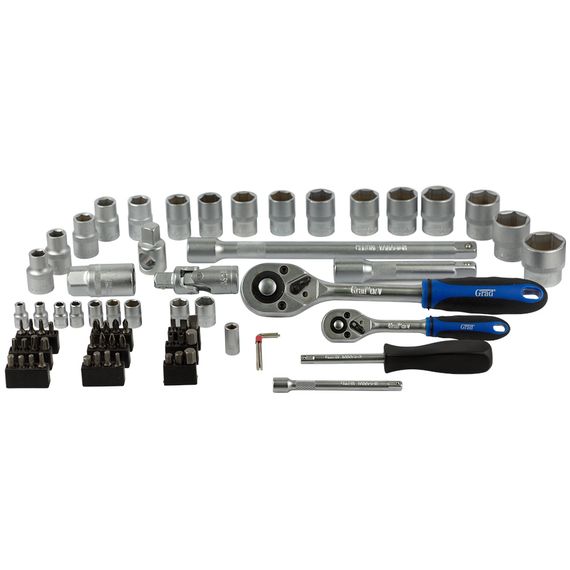 Набір насадок торцевих і біт Grad 1/4", 1/2" 72 шт Start (6003145) | Зображення 3