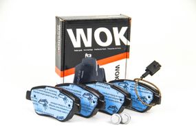 Колодки передні гальмівні FIAT 500/PUNTO/QUBO/SKODA SUPERB/CITROTheN NEMO 0.9-1.8 07-, WOKING (P95831