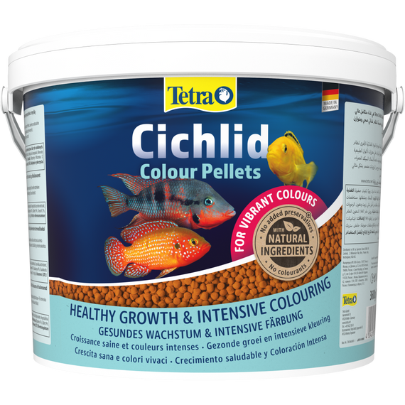 Корм Tetra Cichlid Colour для всіх цихлід для яскравості забарвлення гранули 10 л/3,6 кг
