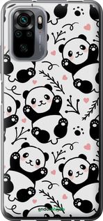 Чохол на Xiaomi Redmi Note 10 Панди "4318u-2277-2448"