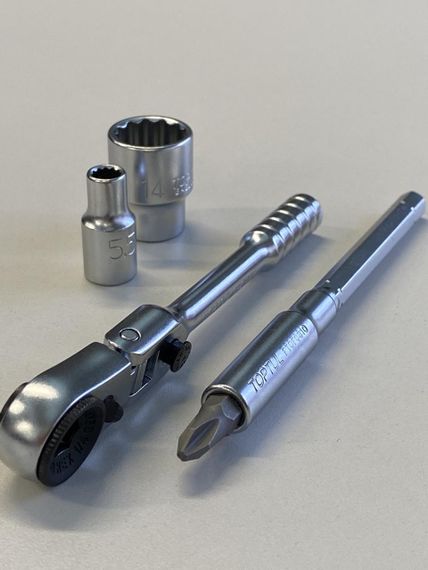 Тріскачка міні 1/4" з шарніром TOPTUL 60 зубців (ісп. з FTDF0810) CHEV0811 | Зображення 6
