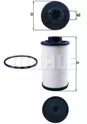 Фильтр АКПП AUDI/SKODA/VW DQ250/ 6-speed gear 08, MAHLE/KNECHT (HX132D) | Зображення 1