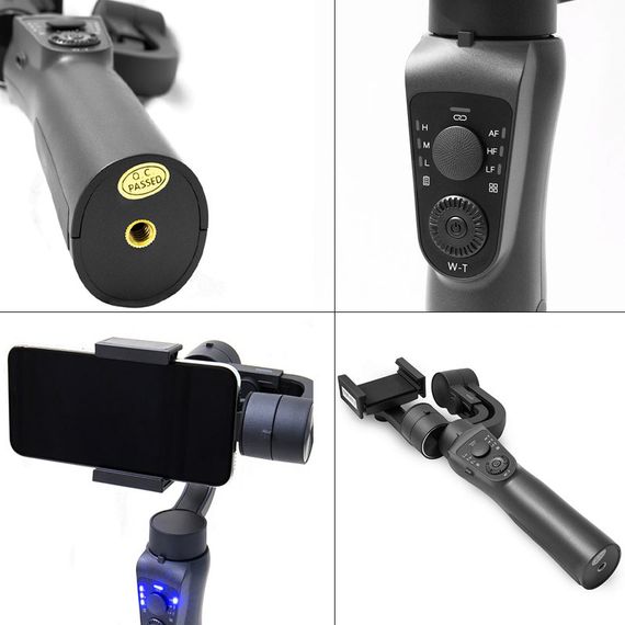 Стабилизатор WIWU S5B Three-Axis Motorized Gimba Stabilizer Black | Зображення 4