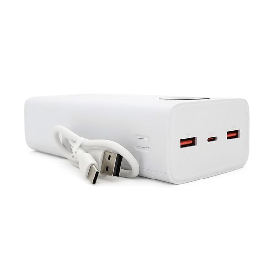 Power Bank FONENG P55 30000mAh, 2*USB+Tepe-C, White, 0.580kg, Box | Зображення 3