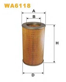 Фільтр повітряний TOYOTA HIACE WA6118AM4411 (вир-во WIX-FILTERS) WIX FILTERS WA6118 на TOYOTA HIACE IV автобус (LH1_)