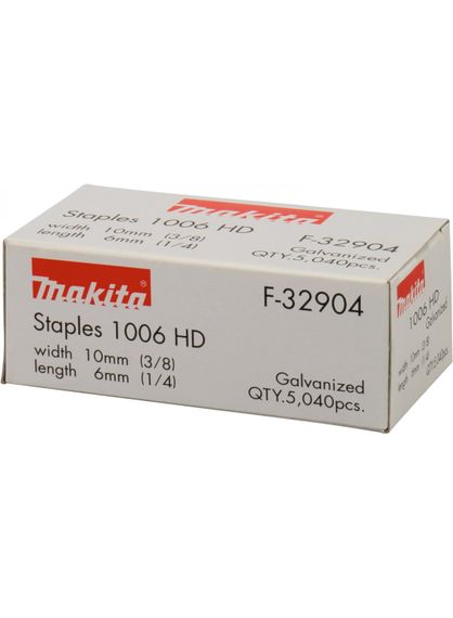 Скоби для степлера 10.5 х 6 мм Makita F-32904 (5040 шт) | Зображення 1